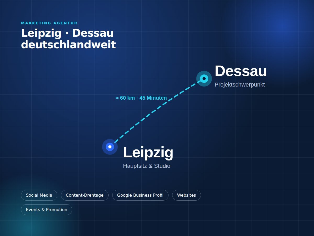 Marketing Agentur MARU: Hauptsitz Leipzig, Projektschwerpunkt Dessau, Kunden deutschlandweit